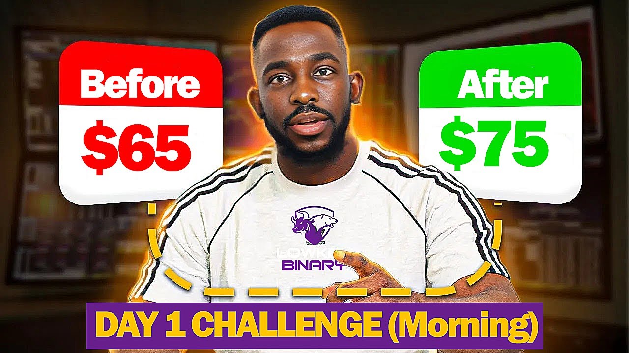 DAY 1 TRADING CHALLENGE | LOW BALANCE 📈DERIV WINNING STRATEGY💲