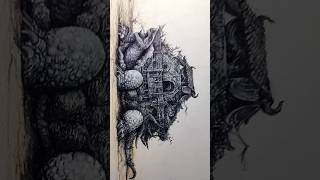 día mundial del arte ilustración en bolígrafo bic tinta tortuga zaratan #art #dnd