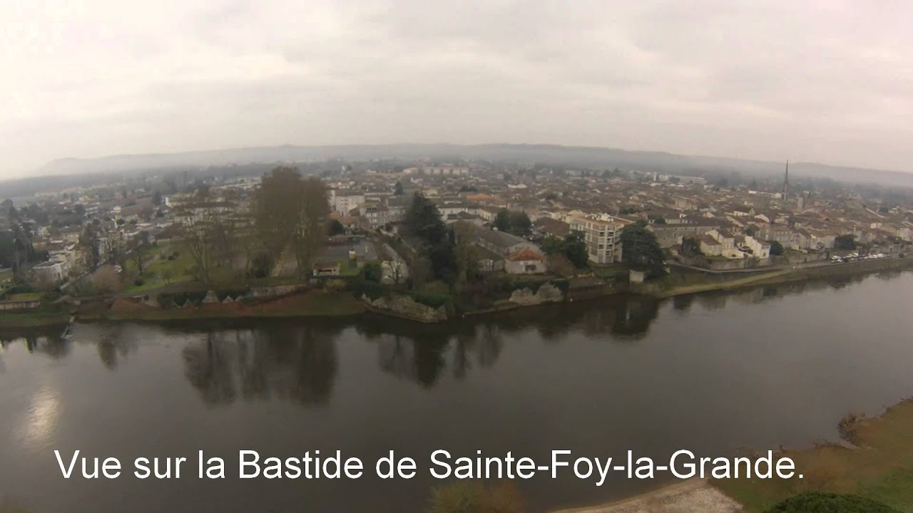 Au dessus de Port-Sainte-Foy-et-Ponchapt - Janvier 2014