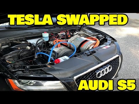 Hands on with Worlds First Tesla Powered Audi!