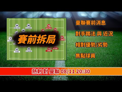 熱刺 對 曼聯 08/11/2025 | 賽前拆局