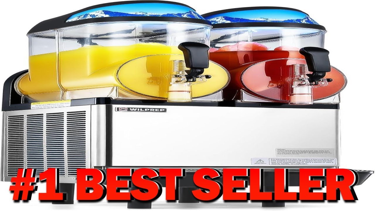 WILPREP Commercial Slushie Machine with Slush & Juice Modes 8.5 Gallon Dual - B0FZJXN882
