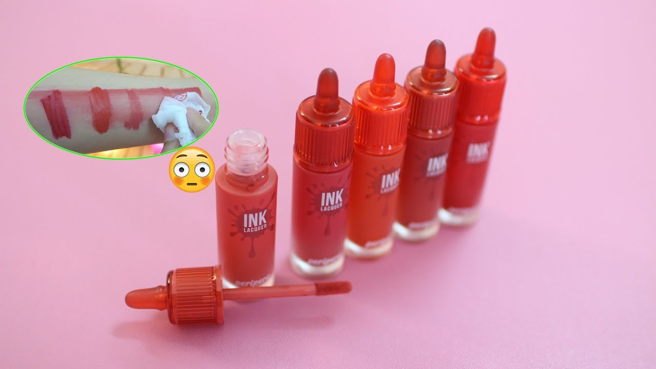 SON KHÔNG TRÔI PERIPERA INK LACQUER ♡ Rư Review - youtube