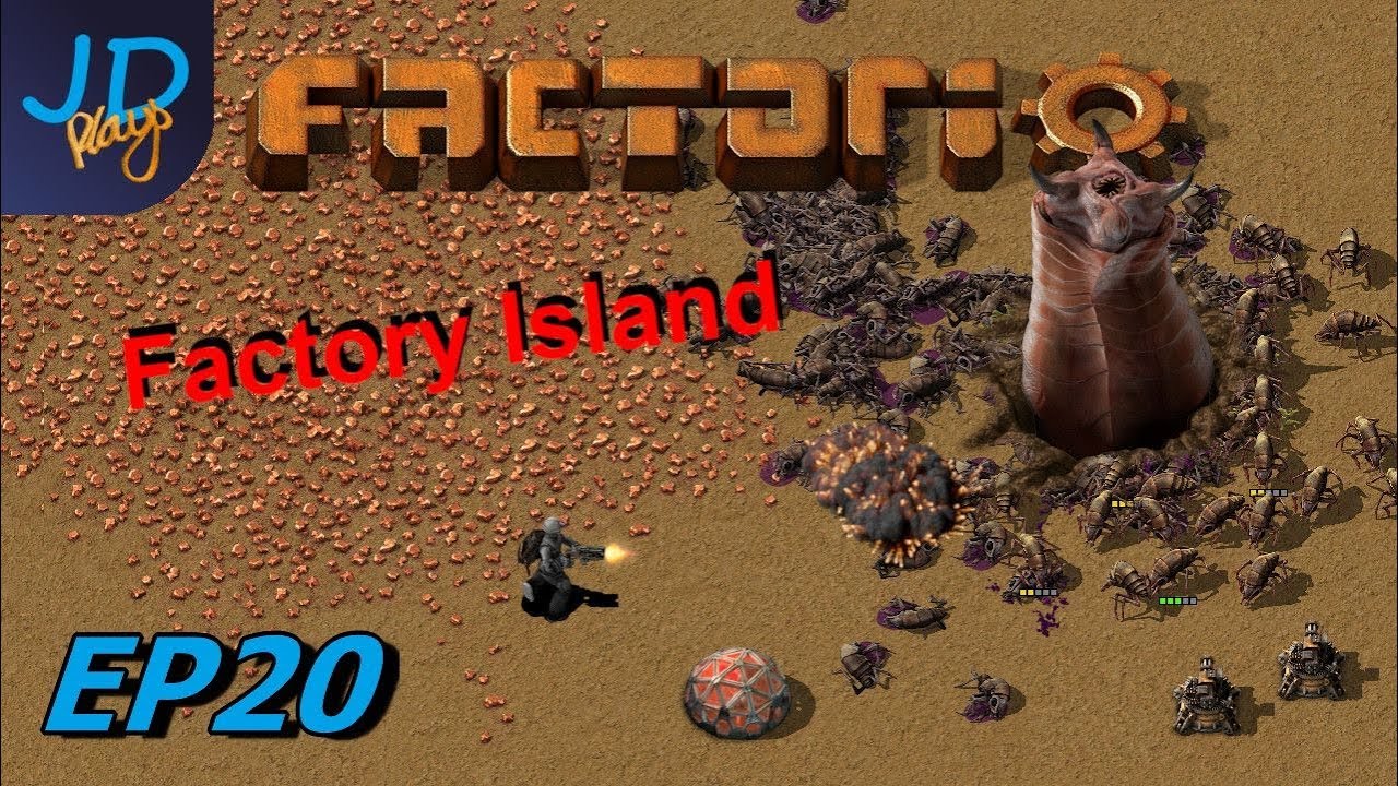 Factorio 0.17 | Factory Island EP20 Tank Combat and claiming land | Tutorial, Guide, Let's Play