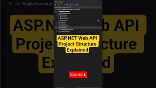 ASP.NET Core Web API Project Structure Explained 🔥