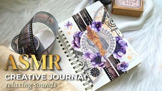 Creative Journal ASMR #110✨ Relaxing Scrapbook Collage & Paper Sounds (No Ads)