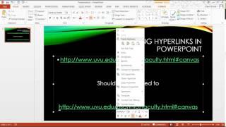 Editing Hyperlinks in PowerPoint Profile