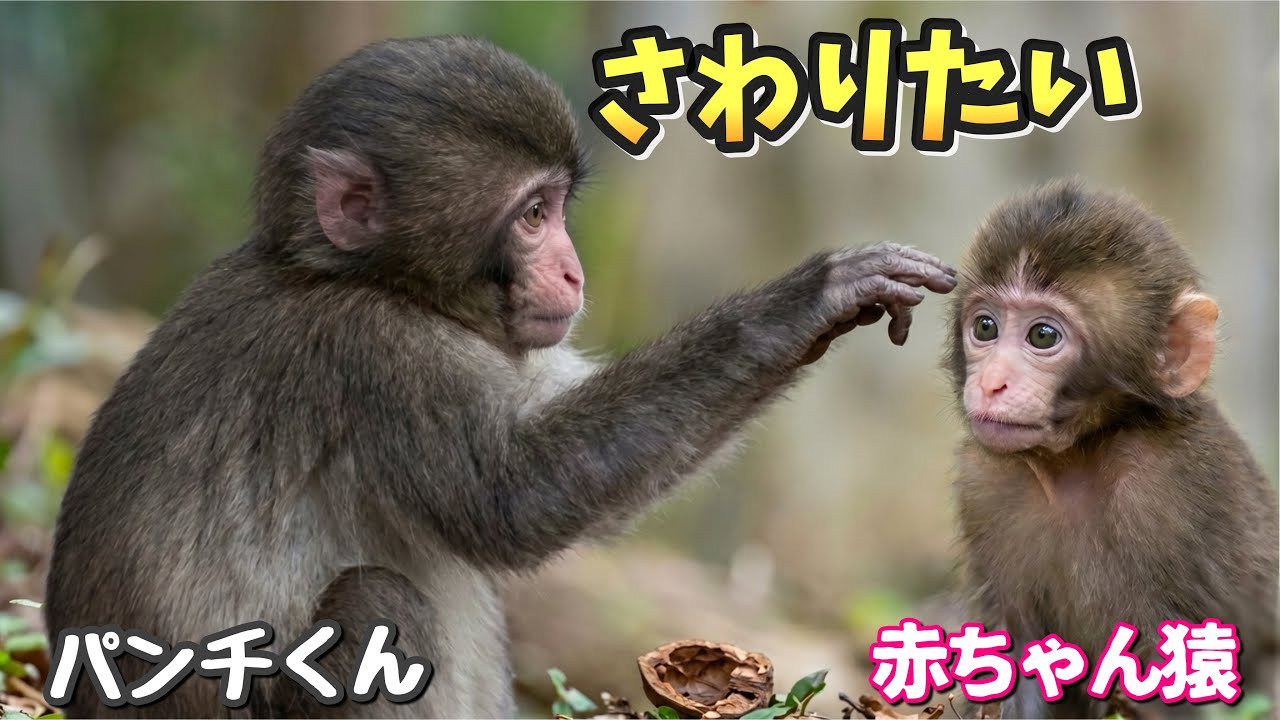 Angry Mom Monkey! Punch-kun Gets Too Close to the New Baby