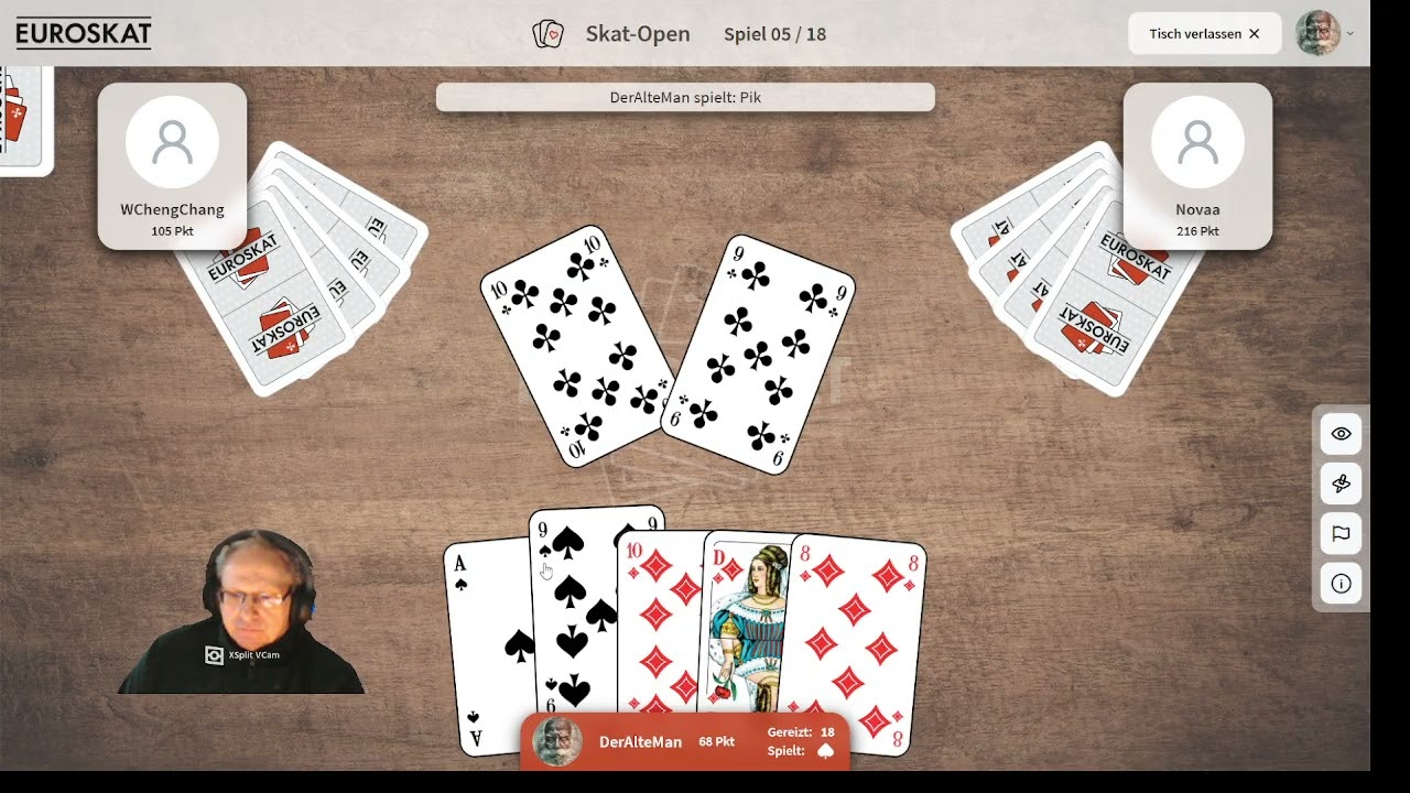 (23)  Fun - Skat - 18er Serie mit WChengChang und Novaa