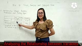 Research. Presentation and Interpretation of Data from Correlation Analysis