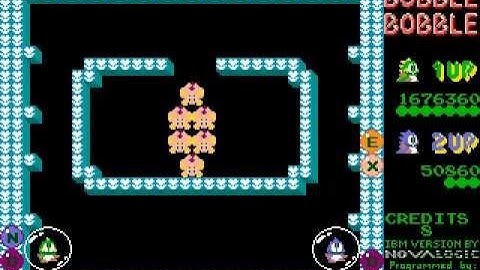 [Part 4/10] Bubble Bobble (DOS version) 2-players walkthrough, with secret round 41