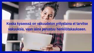 Credinordin Vakuudeton Yrityslaina Toiminimelle