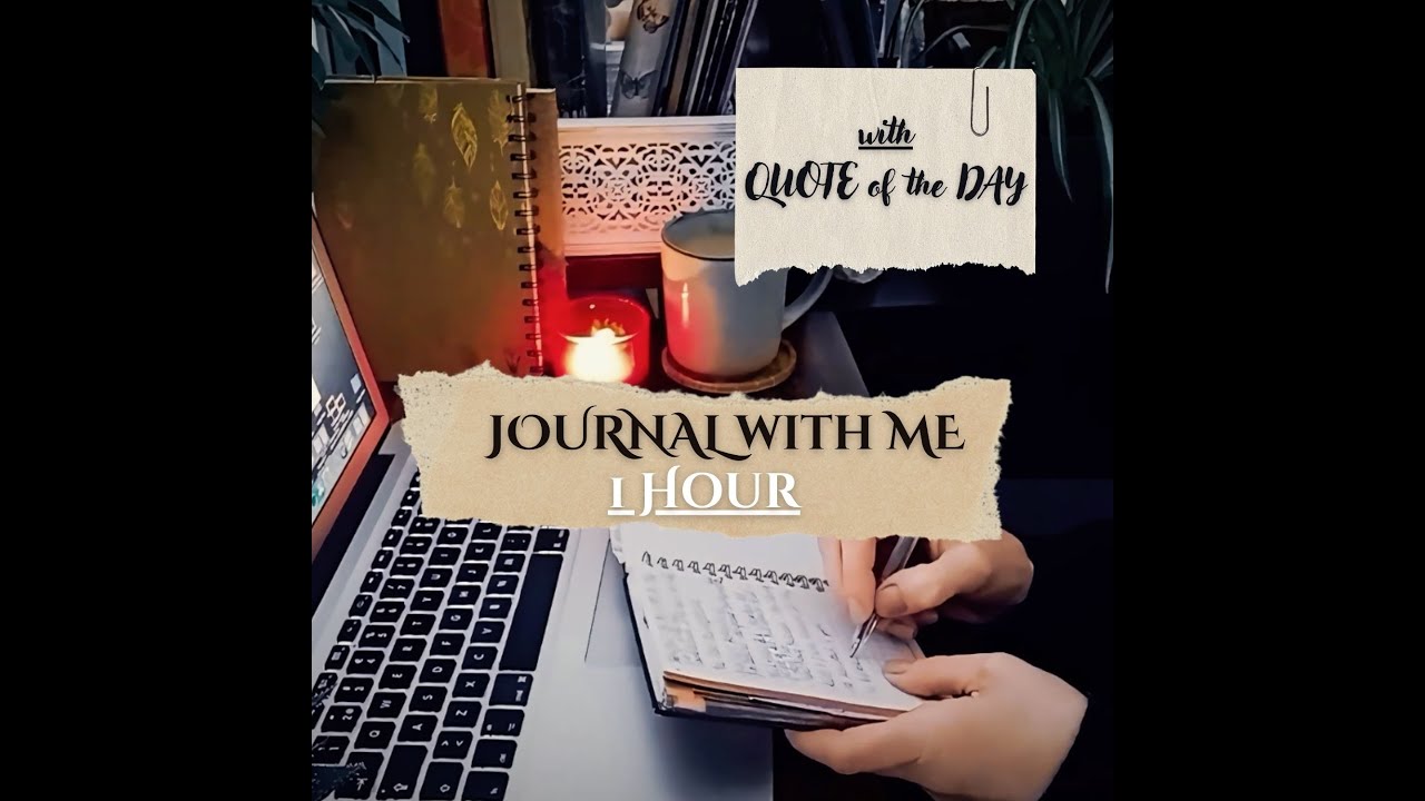 1 Hour JOURNAL WITH ME / at The Study Lounge / soft rain sounds - YouTube