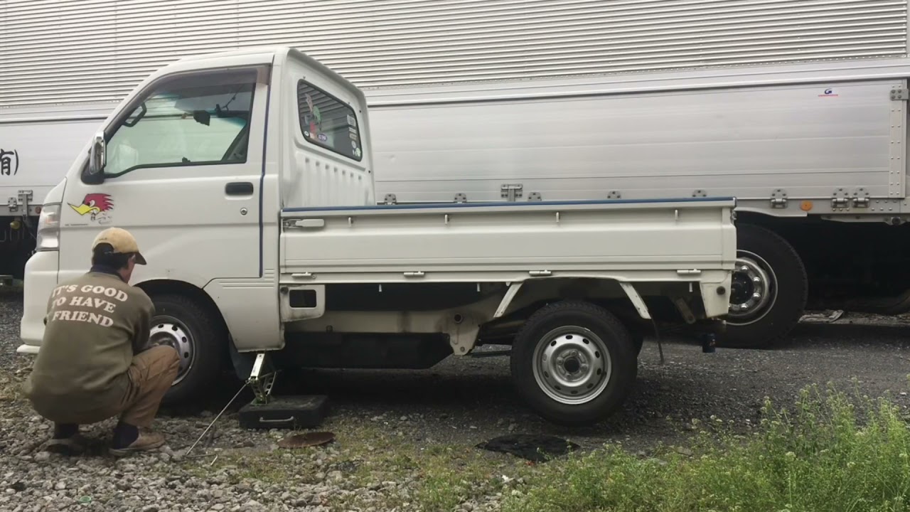 ハイゼットトラックにハヤシ7Jとオーバーフェンダー取付