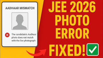 LIVE PHOTO Not Matching Aadhaar? 😭 JEE 2026 Form Error Fixed Instantly ✅ | @PW-JEEWallah 