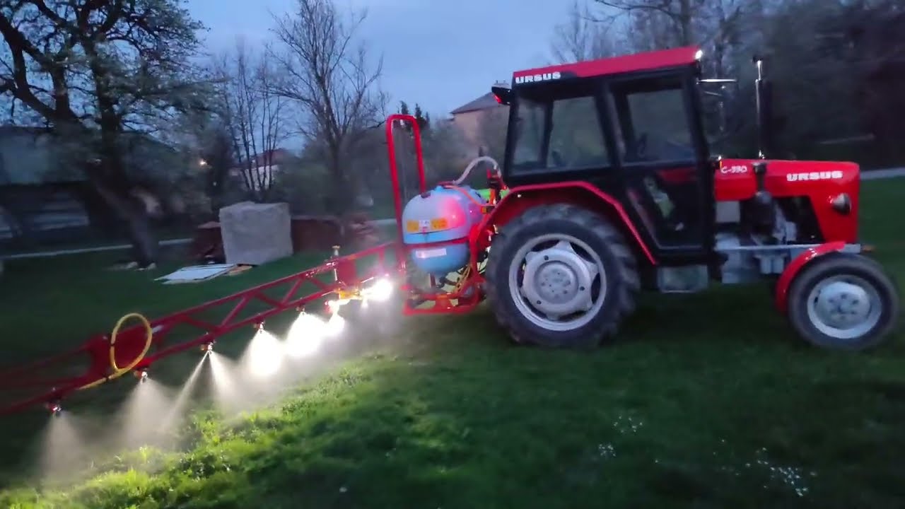 Ursus i Biardzki. Oświetlenie opryskiwacza . Oświetlenie belki roboczej.