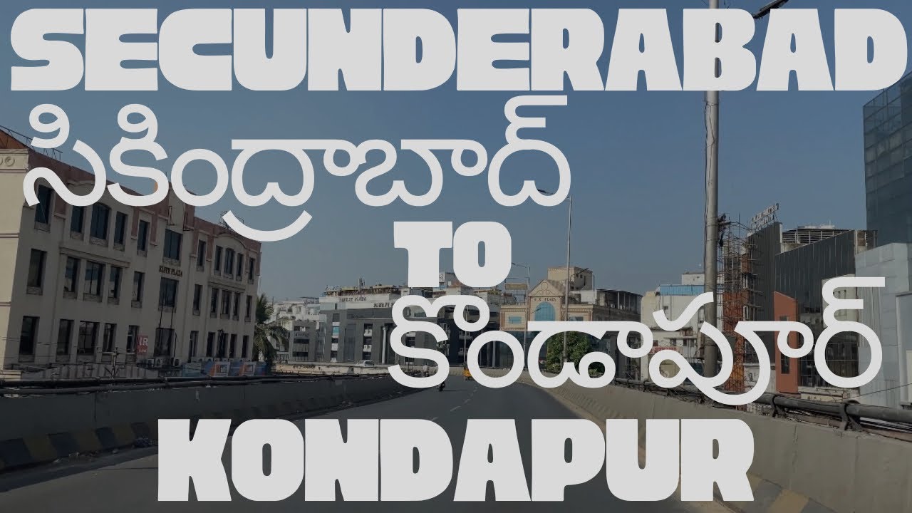 SW Volg #43 SECUNDERABAD నుంచి కొండాపూర్ | Full Hyderabad City Drive | Traffic & Flyovers 4K