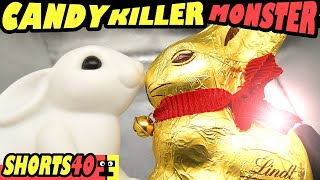Satisfying LINDT GOLD BUNNY Unpacking and Crushing with Yummy Boosted ASMR😍#shorts
