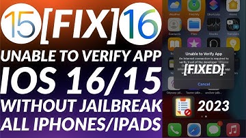 Fix Unable to Verify App iOS 16/15 | Fix App is No Longer Available without Jailbreak iOS 16/15|2023