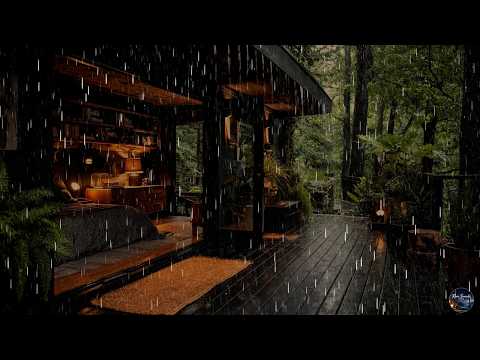 Cozy Cabin in the Rainy Forest 🌙 Fall Asleep Fast, Sleep Deep & Wake Up Refreshed 😴