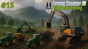 Building a NEW FORESTRY AREA! 🏗️ Farming, Cows & Logging Madness | FS25 Highlands DLC
