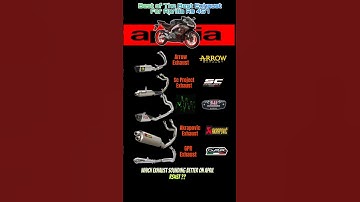 Top 5 Exhaust For Aprilia Rs 457 #akrapovic #scproject #yoshimura #gprexhaust #arrowexhaust #shorts