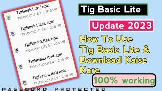 Tig Basic Lite 2023 Updated Version Tig Basic Lite New Update New Features How To Download TIG LITE screenshot 3