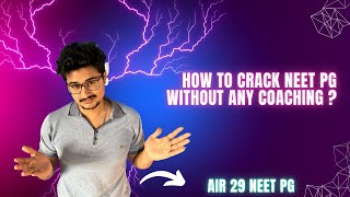How to Crack NEET PG without any Coaching ?? #neetpg #inicet #fmge #aiims