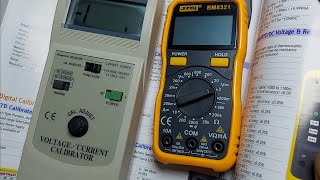 Calibration Testing of Digital Multimeter using Lutron CC-421 Calibrator
