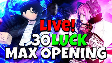 🔴 (LIVE) Max Opening With 30 Luck! Anime Fighters Simulator