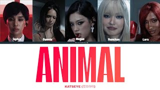 KATSEYE (캣츠아이) 'ANIMAL' (Color Coded Lyrics)