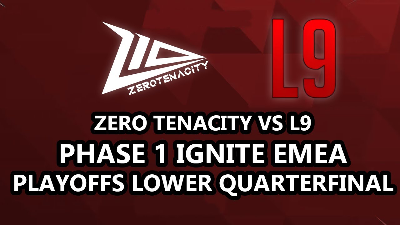 Zero Tenacity Vs L9 Lower QuarterFinal Playoffs Marvel Rivals Ignite Phase 1 EMEA