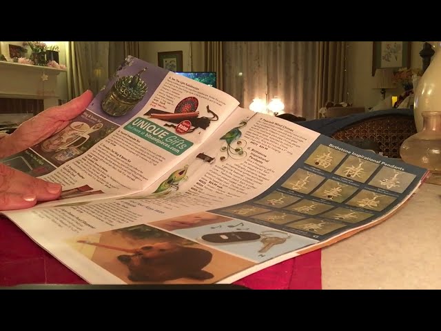 ASMR Holiday Catalog Page Turning, Whispered. “Bits & Pieces”