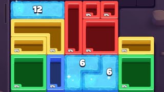 Color Sand : Fill The Blocks Level 54 Walkthrough Solution