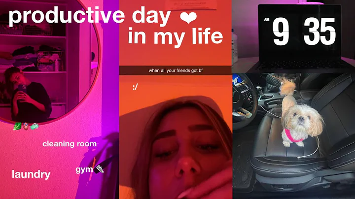 9am productive day in my life | rainy night, gym, ...
