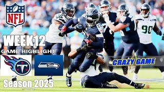 Seahawks vs Titans | Week 12 Game Highlights | NFL 2025