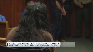 Alleged DUI driver pleads not guilty, charged with vehicular manslaughter