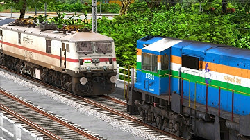 WDM3D Rescue WAP7 in the Bridge | BUMPY RAILROAD | Train Simulator | Railworks 3 | NTG GAMING