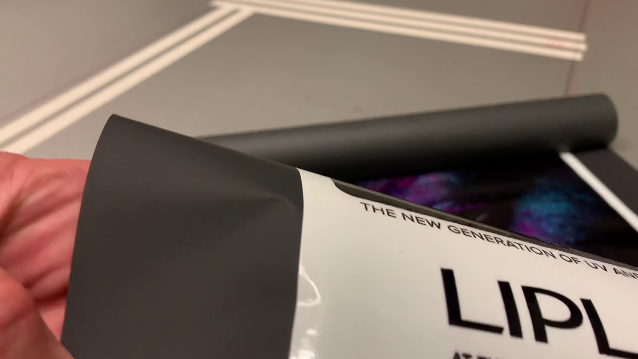 Lipla UV ink varnish test