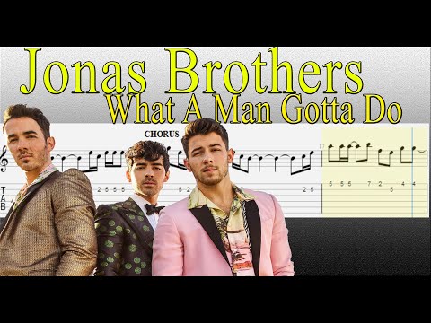 jonas-brothers---what-a-man-gotta-do-(-guitar-tabs-tutorial-with-notes)-with-drums