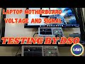Laptop Motherboard Voltage and Signal Testing by DSO Oscilloscope. Laptop Repairing institute LCIIT
