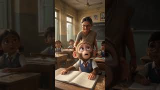 Sleeping in class #ai #class #monkey #youtubeshorts #foryou #eating #trending #youtuberlife