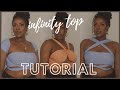 seven ways to tie an infinity wrap top | foyin og
