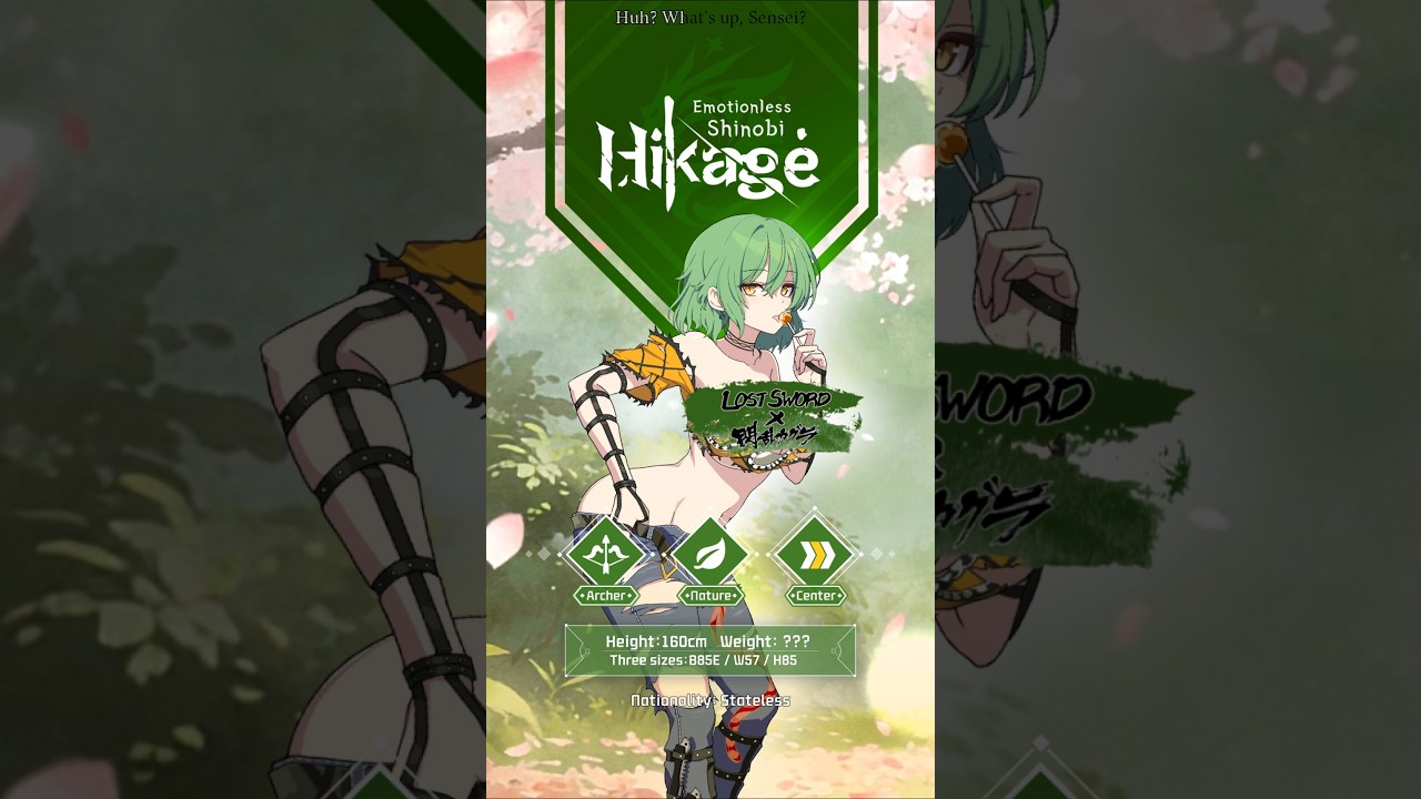 Lost Sword x Senran Kagura] Introducing Hikage! - YouTube