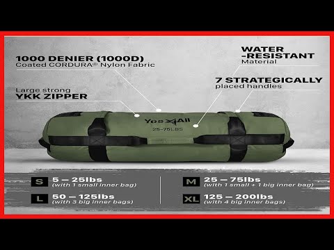 Yes4All Sandbags - Heavy Duty Sandbags for Fitness, Conditioning, Crossfit - Multiple Colors & Sizes