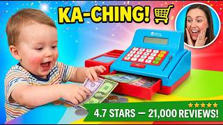 Top Learning Toy for Kids! Pretend & Play Calculator Cash Register | Develop Early Math Skills
