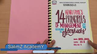 Henry Fayol’s 14 Principles Of Management with Reference to Starbucks || Business Studies Project