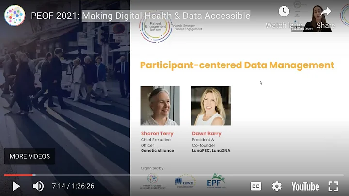 PEOF 2021: Making Digital Health & Data Accessible...