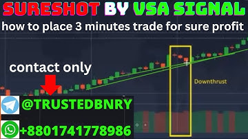 Volume Spread Analysis VSA how to place a sure shot trade by 3 minutes volume signal binary trading