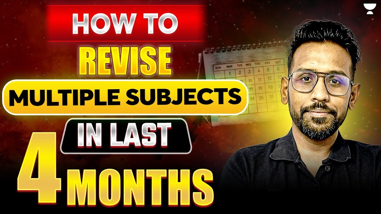How To Revise Multiple Subjects 🔥| In Last 4 Months | GATE 2025 ...